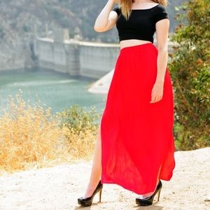 High waisted skirt